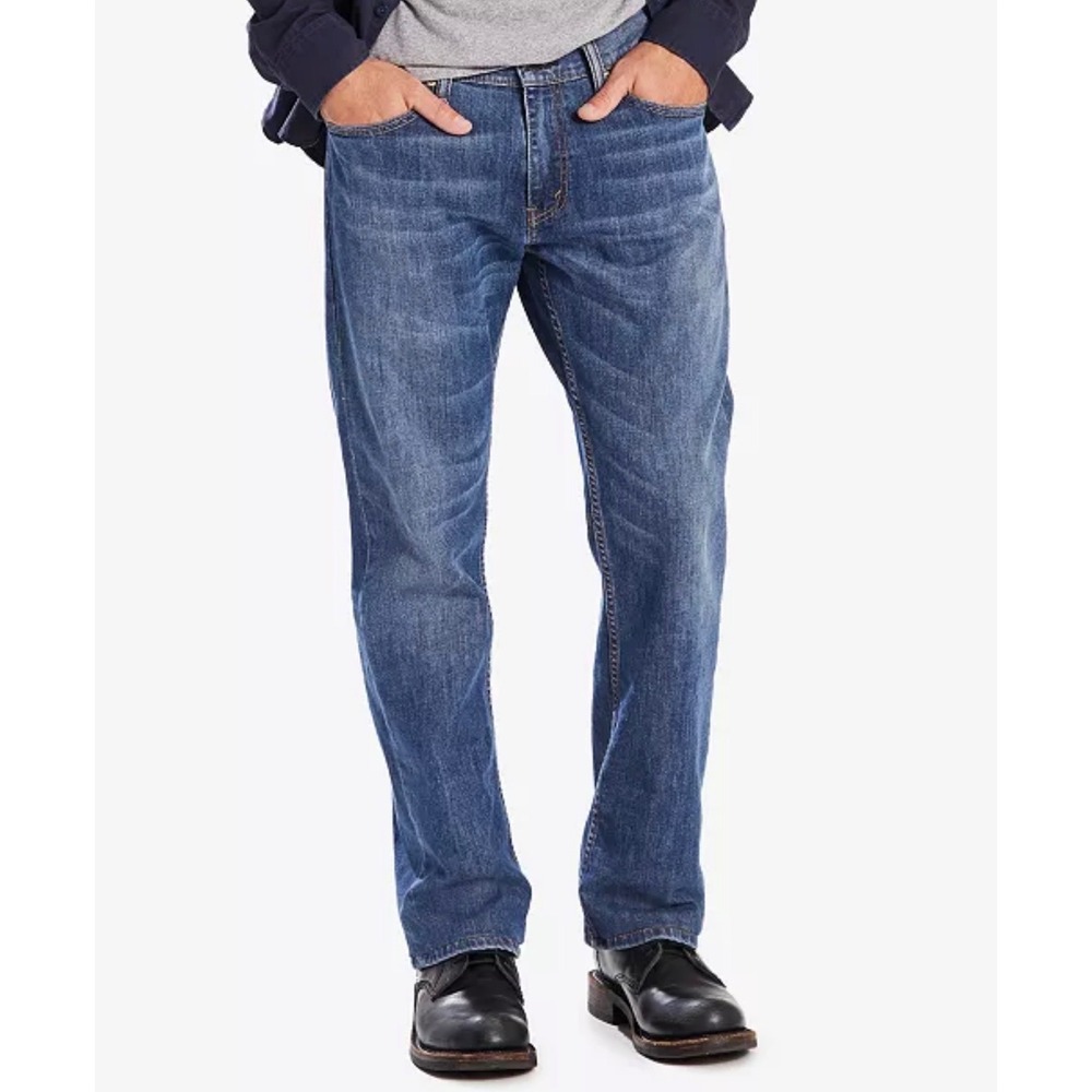 Levi's 559 Relaxed Straight Blue Medium Wash Denim Jeans Size 36x32
